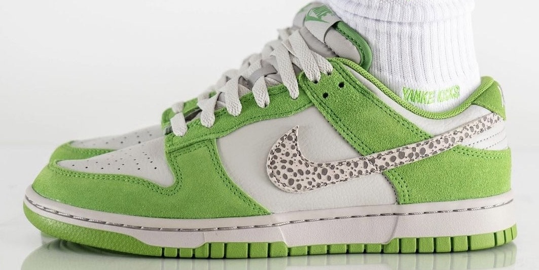 Взгляните пешком на Nike Dunk Low «Chlorophyll»