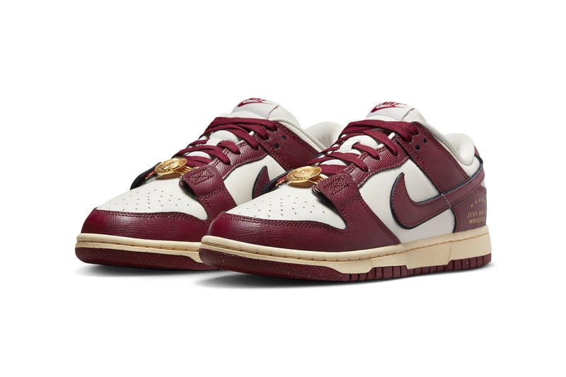 dunk low gold red