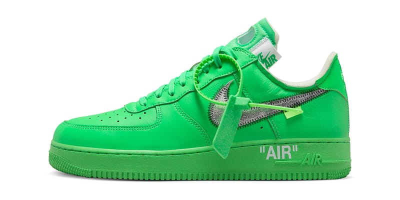 Neon air force deals 1 off white