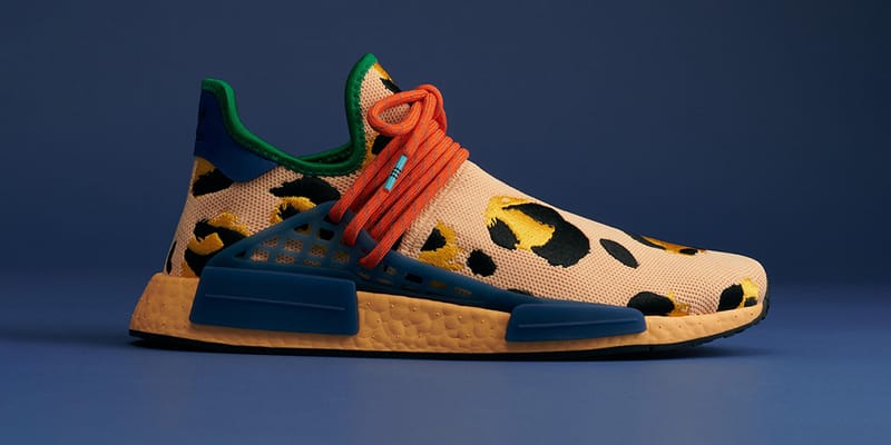 Pharrell adidas NMD Hu Animal Print Amber HP3221 Release