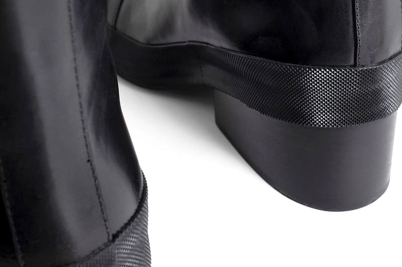 Raf Simons FW22 Runway Black Block Heel Boots Drop | Hypebeast