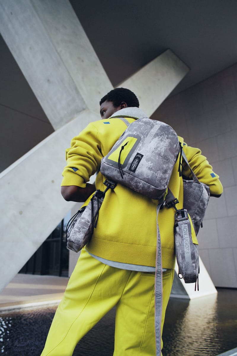 Yellow store eastpak backpack