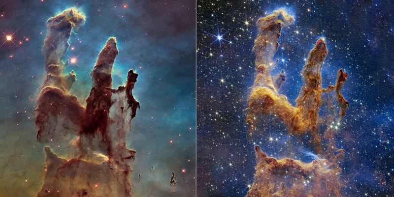 James Webb Telescope Revisits the Pillars of Creation for Stunning Image  Update