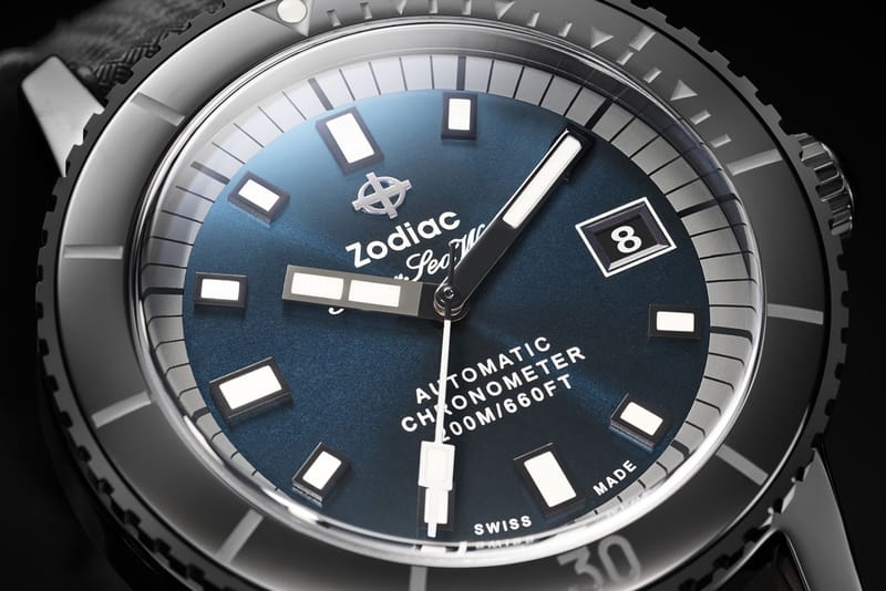 Zodiac Launches New Super Sea Wolf Ceramic Watch Hypebeast