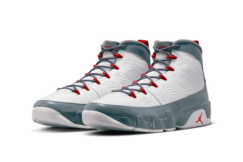 Air jordan 9 red and white release clearance date