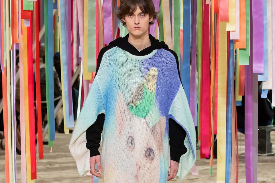 【送料&関税込】Loewe Knit-print Long Dress LOEWE FW22 Cat Print Knit Dress Release Info | Hypebeast