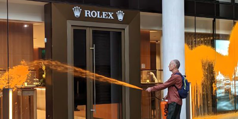 Just Stop Oil Protestors Target Rolex Store in London Hypebeast