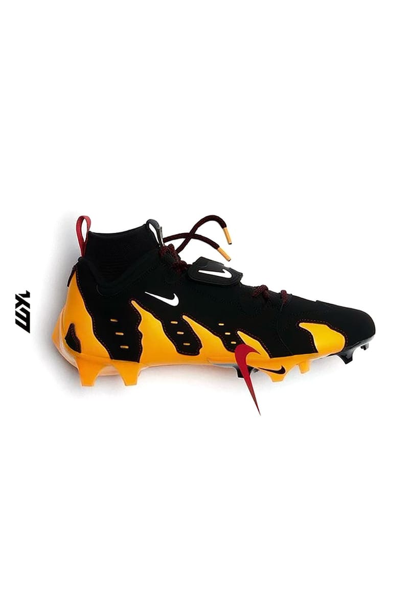 All yellow cheap football cleats