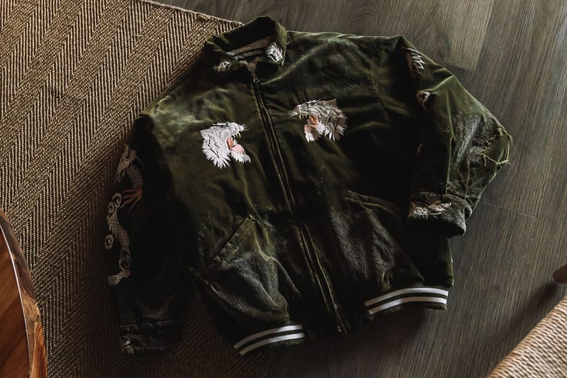 NEIGBORHOOD Savage Souvenir Jacket Olive Drab HBX Release 