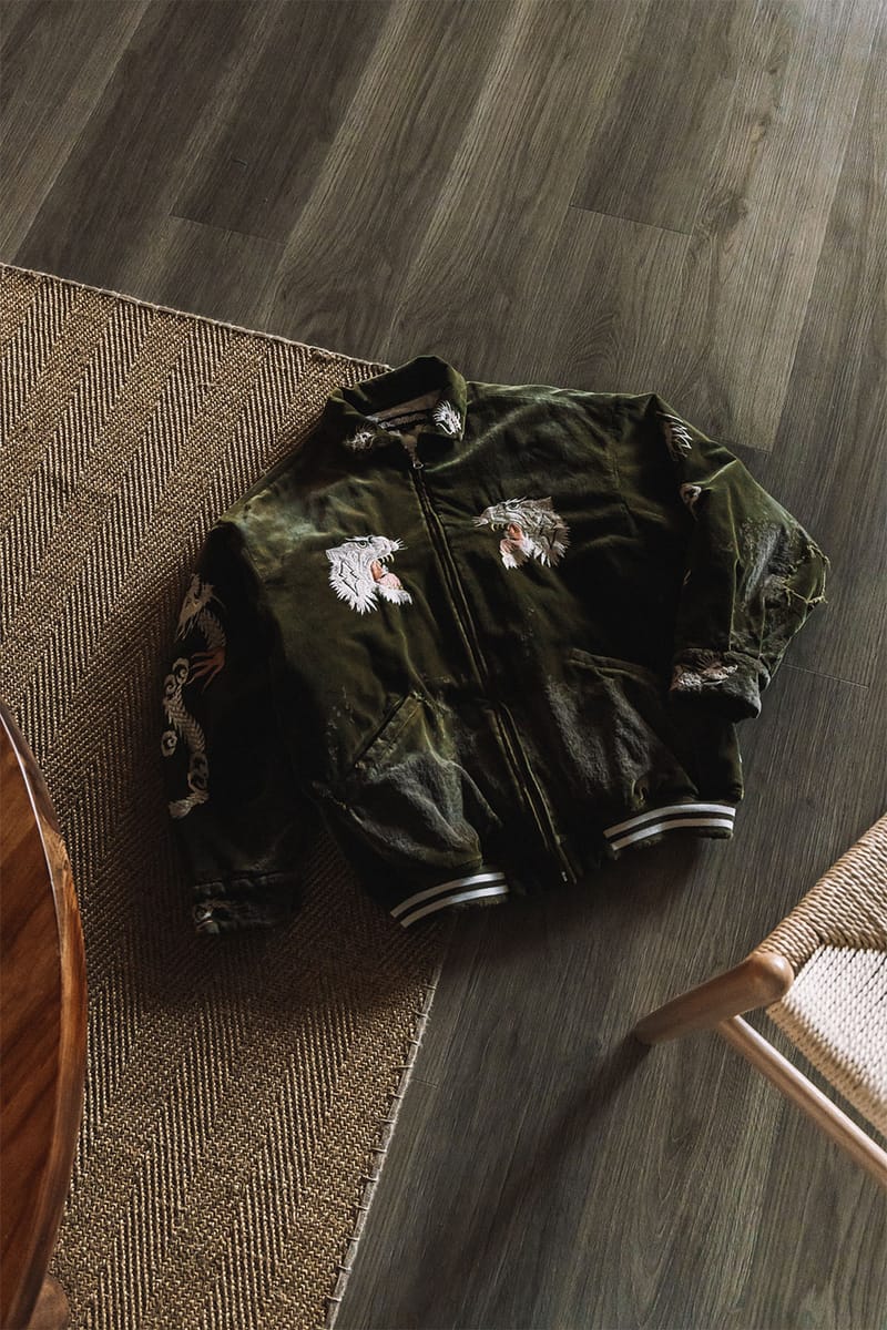 NEIGBORHOOD Savage Souvenir Jacket Olive Drab HBX Release | Hypebeast