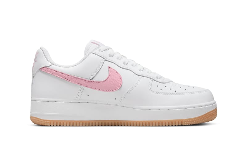 Nike air force one hotsell pink tick