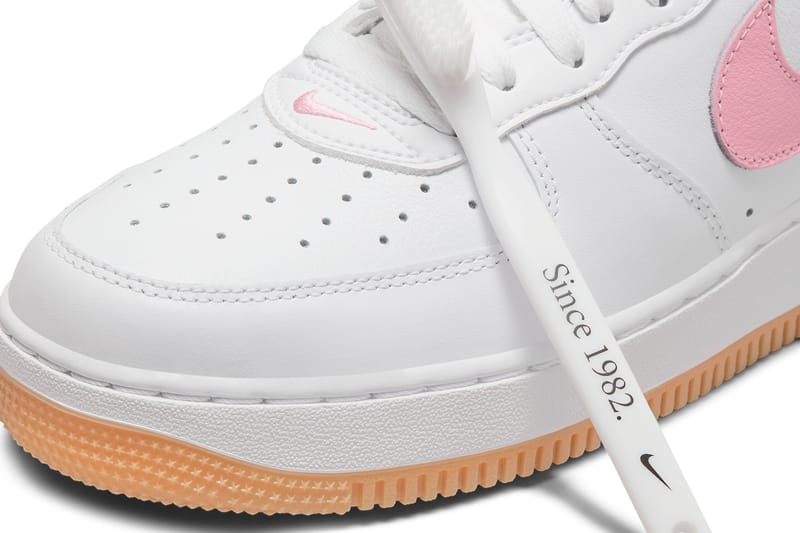 Air force 1 on sale white and pink