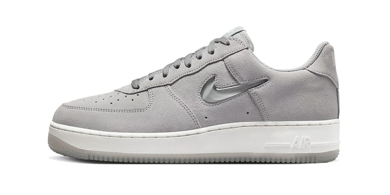 Nike grey suede air force 1 sale