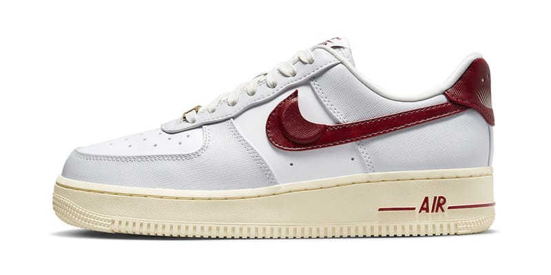 nike air force 1 white with color swoosh