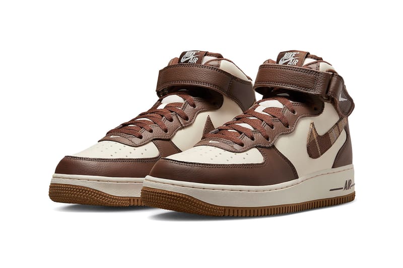 Nike air force brown hot sale high