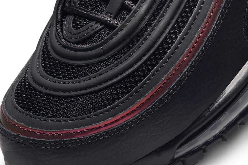 Air max 97 hot sale black with red stripe