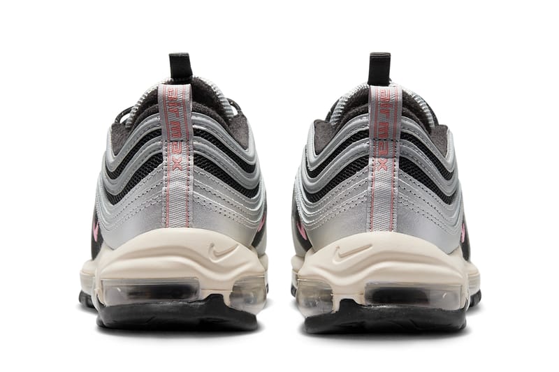 Pink and silver air max clearance 97