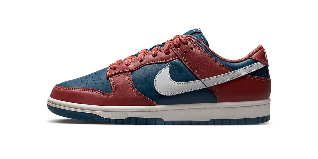 Nike Dunk Low в расцветке Canyon Rust и синем валериановом верхе