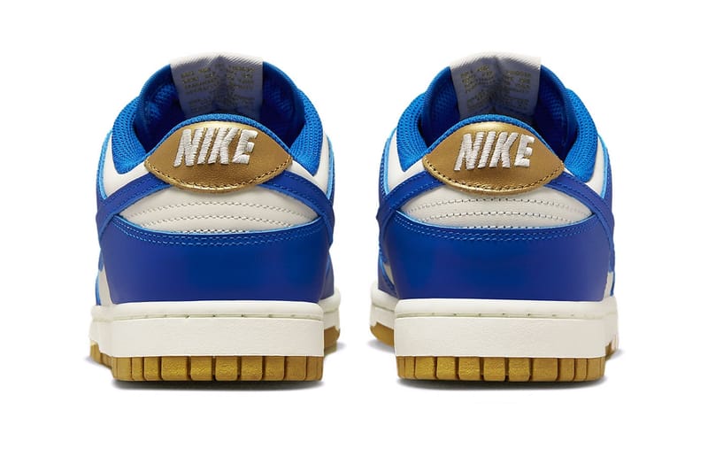 Blue and 2025 gold nikes