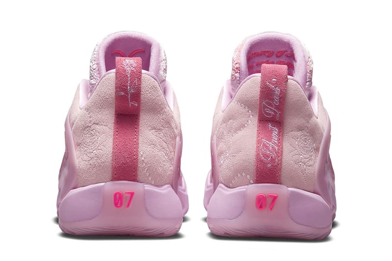 All pink hot sale basketball shoes