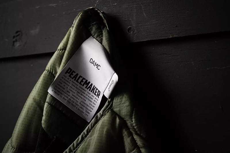 OAMC x WTAPS Peacemaker Quilted Liner Jacket FW22 | Hypebeast