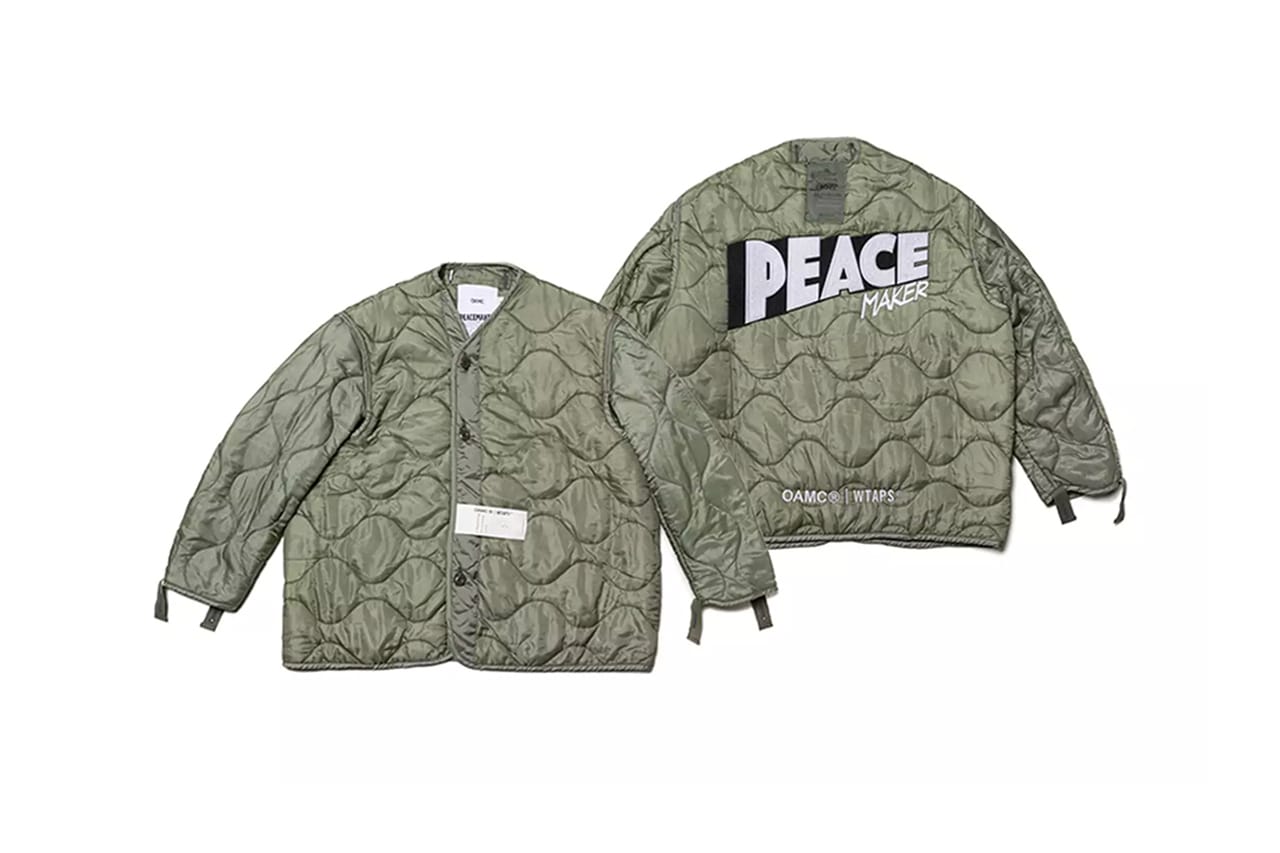 OAMC x WTAPS Peacemaker Quilted Liner Jacket FW22 | Hypebeast