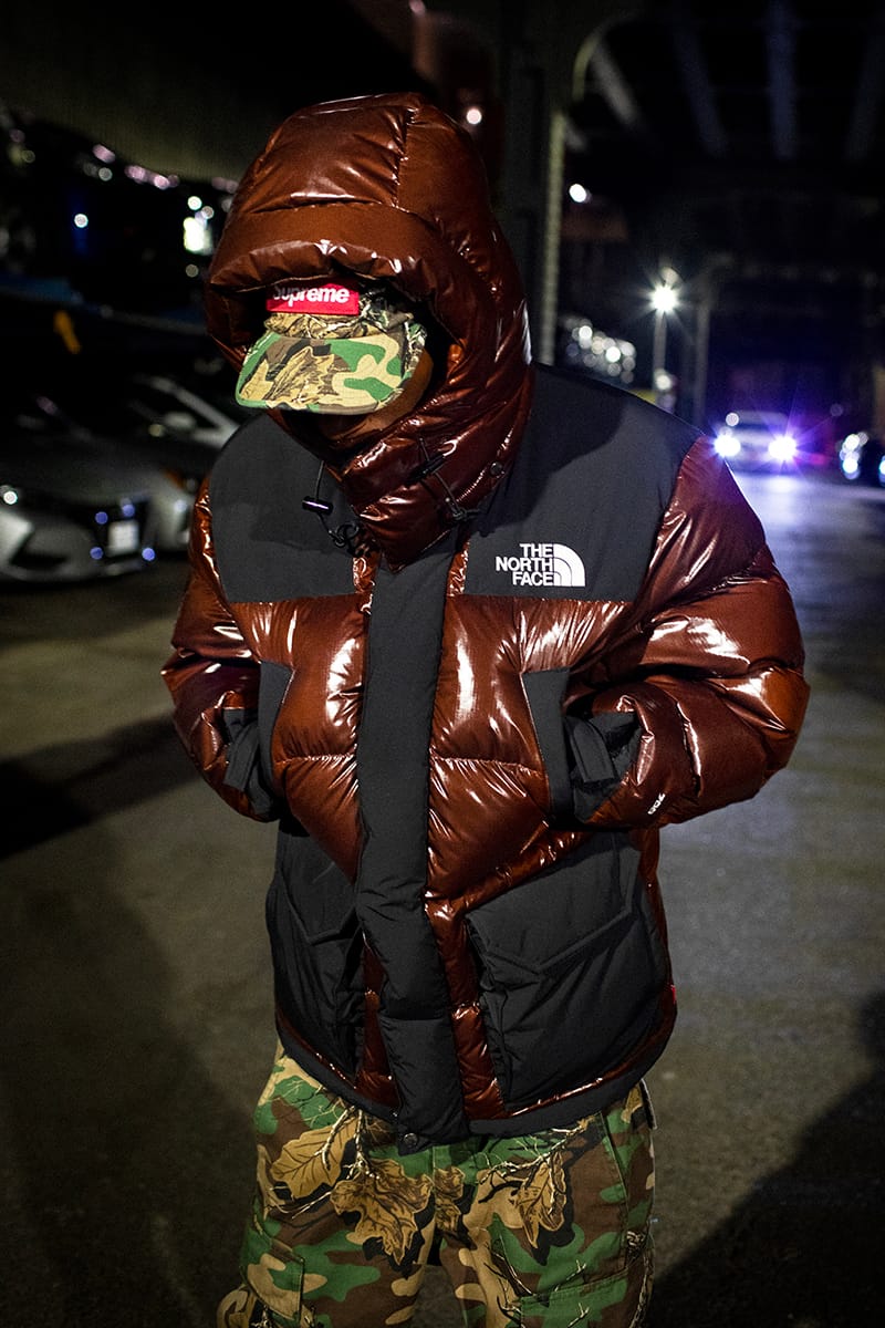 Supreme north face bubble jacket online