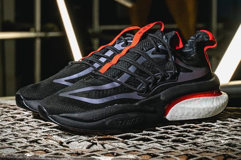 adidas AlphaBoost V1 Black Red Release Date Hypebeast