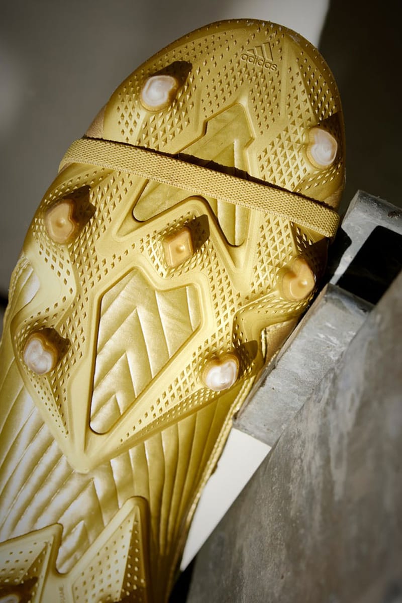 Gold adidas cheap predator football boots