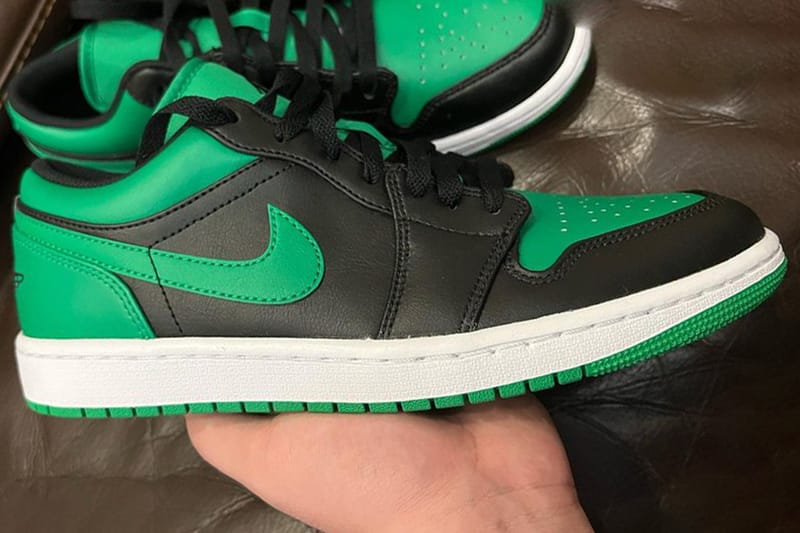 Air jordan store green and black