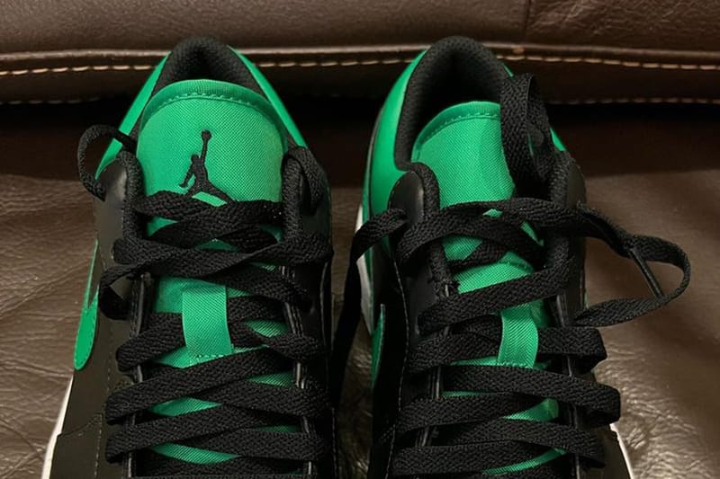 Air jordan 1 on sale green and black