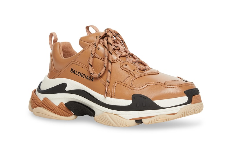 Balenciaga triple cheap s mens brown