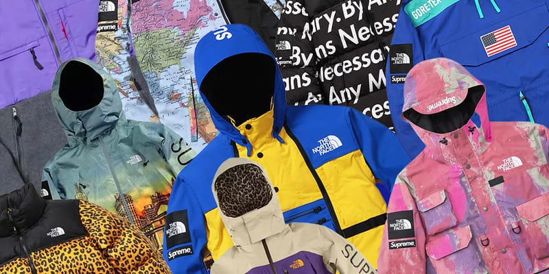 Supreme tnf hotsell flag jacket