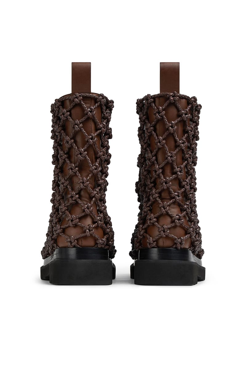Bottega Veneta Lug Boot Net Dark Chestnut | Hypebeast