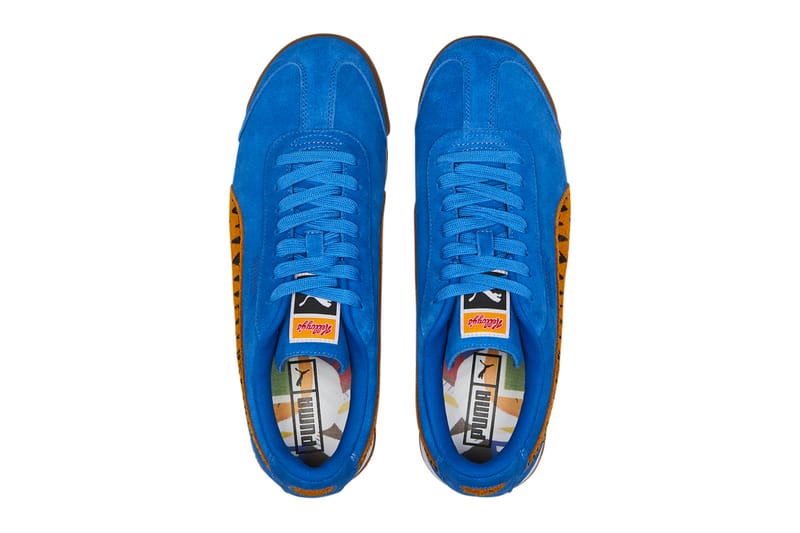 Puma roma blue suede sale