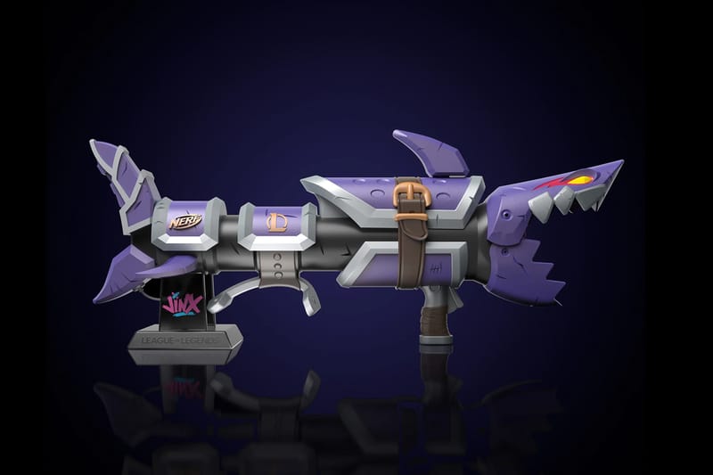 Nerf ナーフ　LMTD Jinx FishBones blaster Nerf LMTD League of Legends Jinx Fishbones Blaster, 18 rzutek, 18