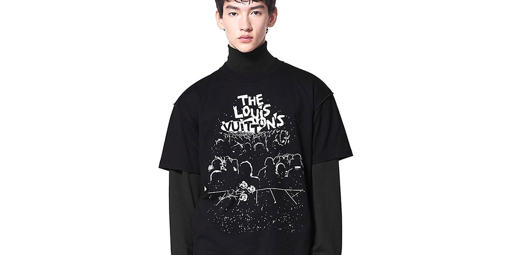 Louis Vuitton выпускает футболку в стиле винтажной группы