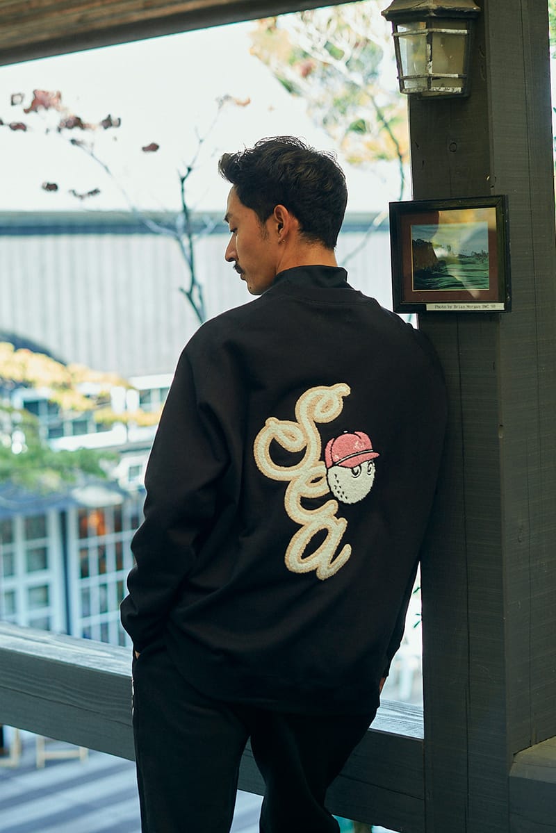 チャンピオンchampionMalbon Golf  Wind and Sea Varsity Jacket