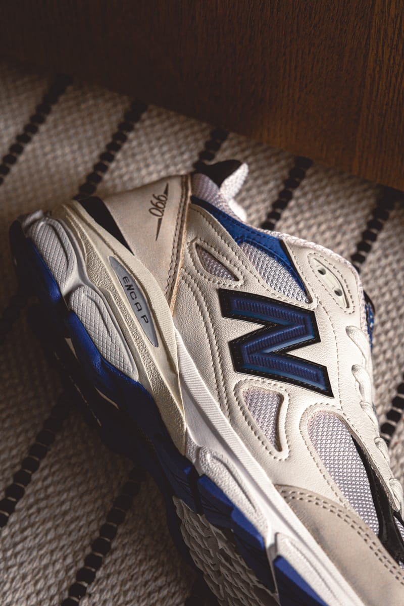 New balance 990v3 sale white and blue