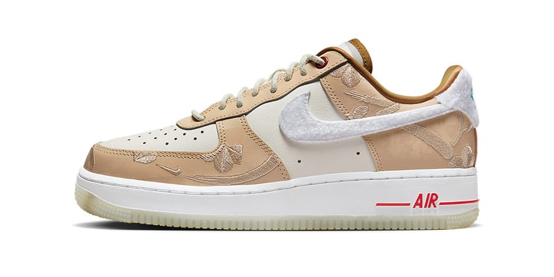 Nike air force shop 1 tan with cheetah