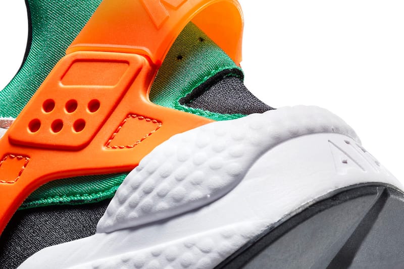 Nike huarache outlet green and orange