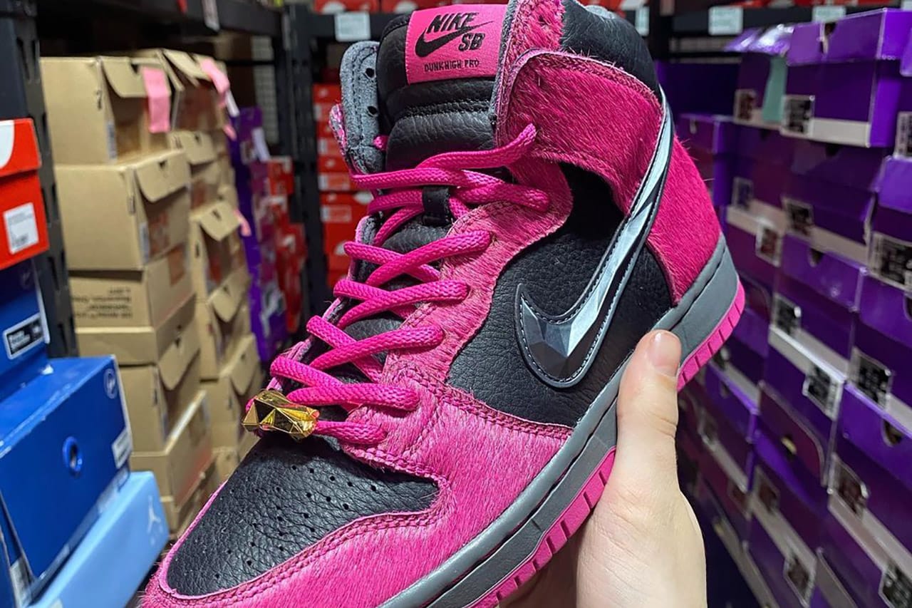 Run the Jewels Nike SB Dunk High Black Pink Release Date 