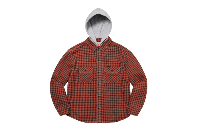 Ovo hooded flannel discount shirt