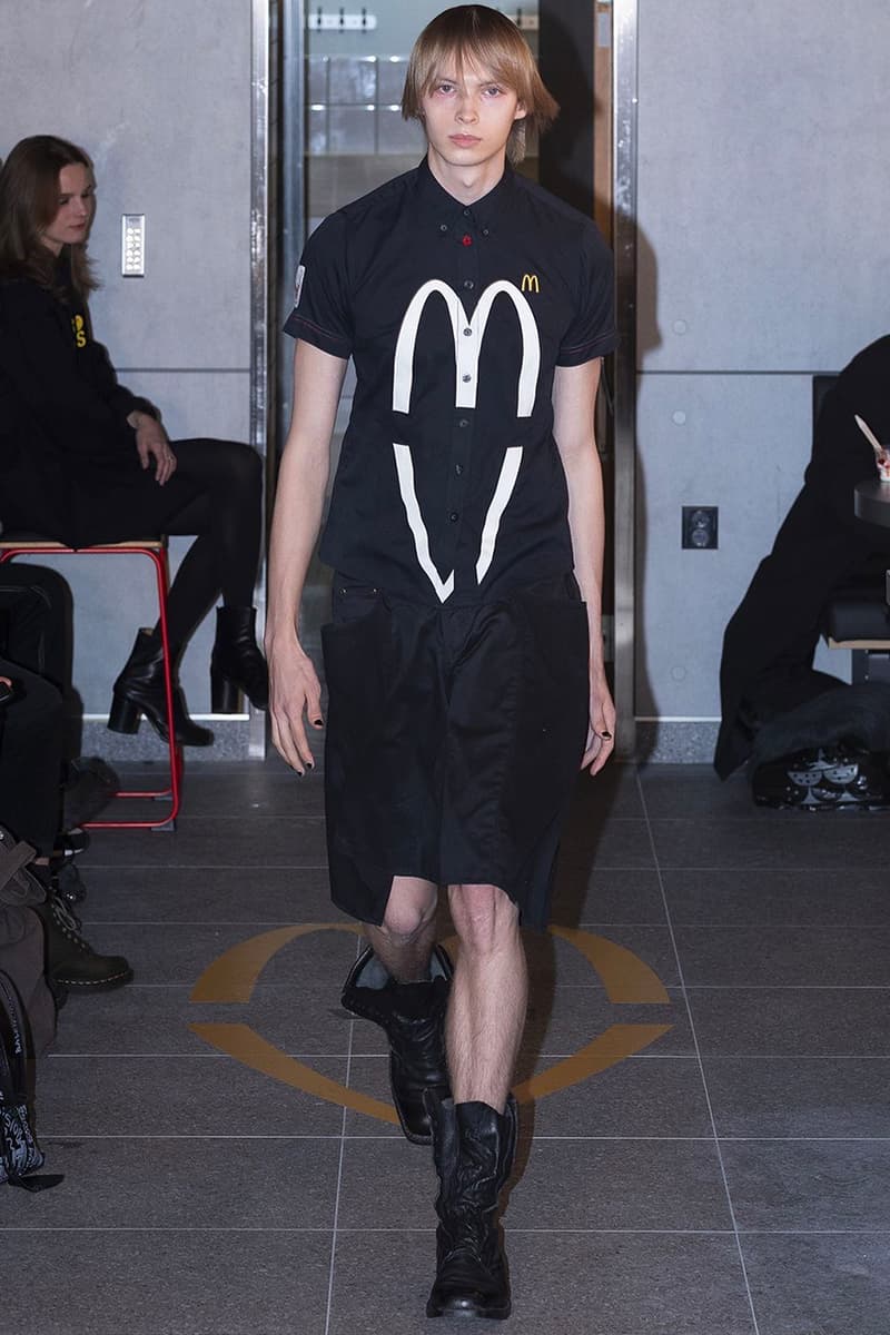 VAIN Upcycles McDonald's Workwear for Runway Show | Hypebeast