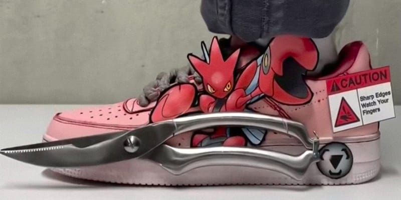 VØID Pokémon Scizor Nike Air Force 1 Concept | Hypebeast