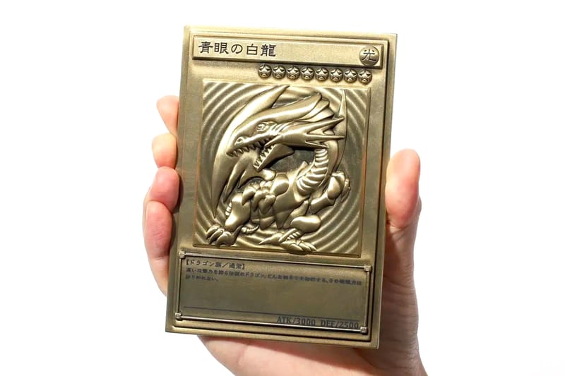 Yu-Gi-Oh Embossed Card Set Blue-Eyes White Dragon | Hypebeast
