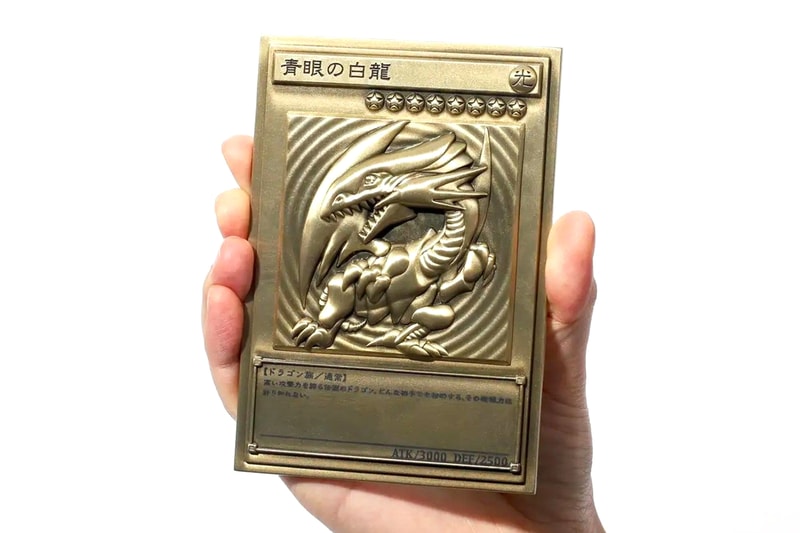 YuGiOh Embossed Card Set BlueEyes White Dragon Hypebeast