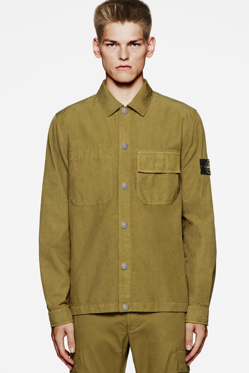 Stone island store moleskin shirt