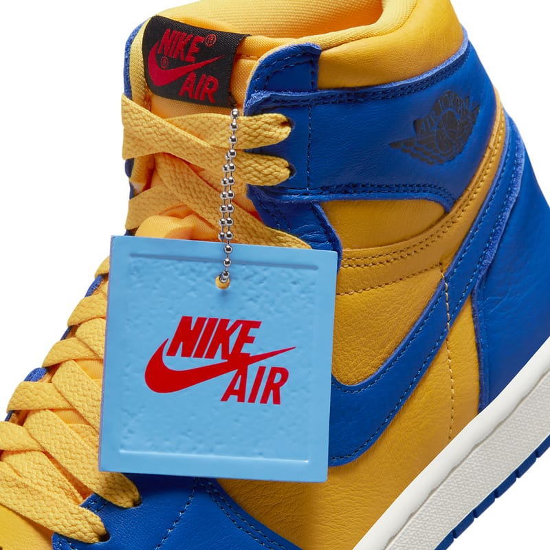 Nike air jordan blue clearance and yellow