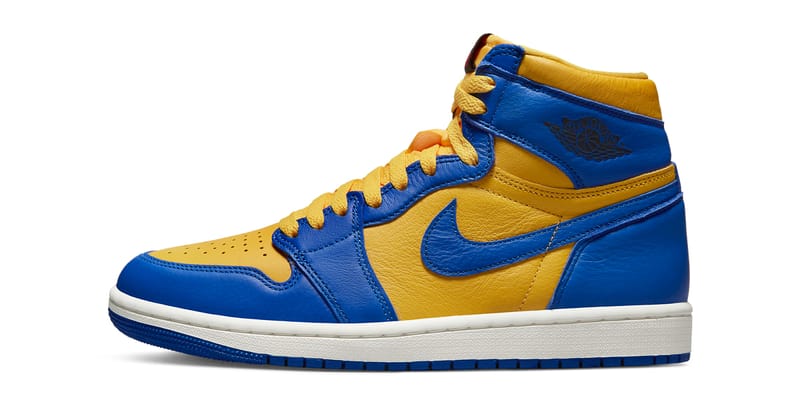 New blue 2025 and yellow jordans